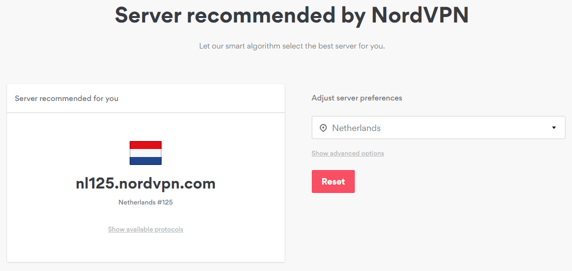 NordVPN и MikroTik, выбор сервера